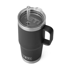 YETI Rambler 25 oz Straw Mug Black.