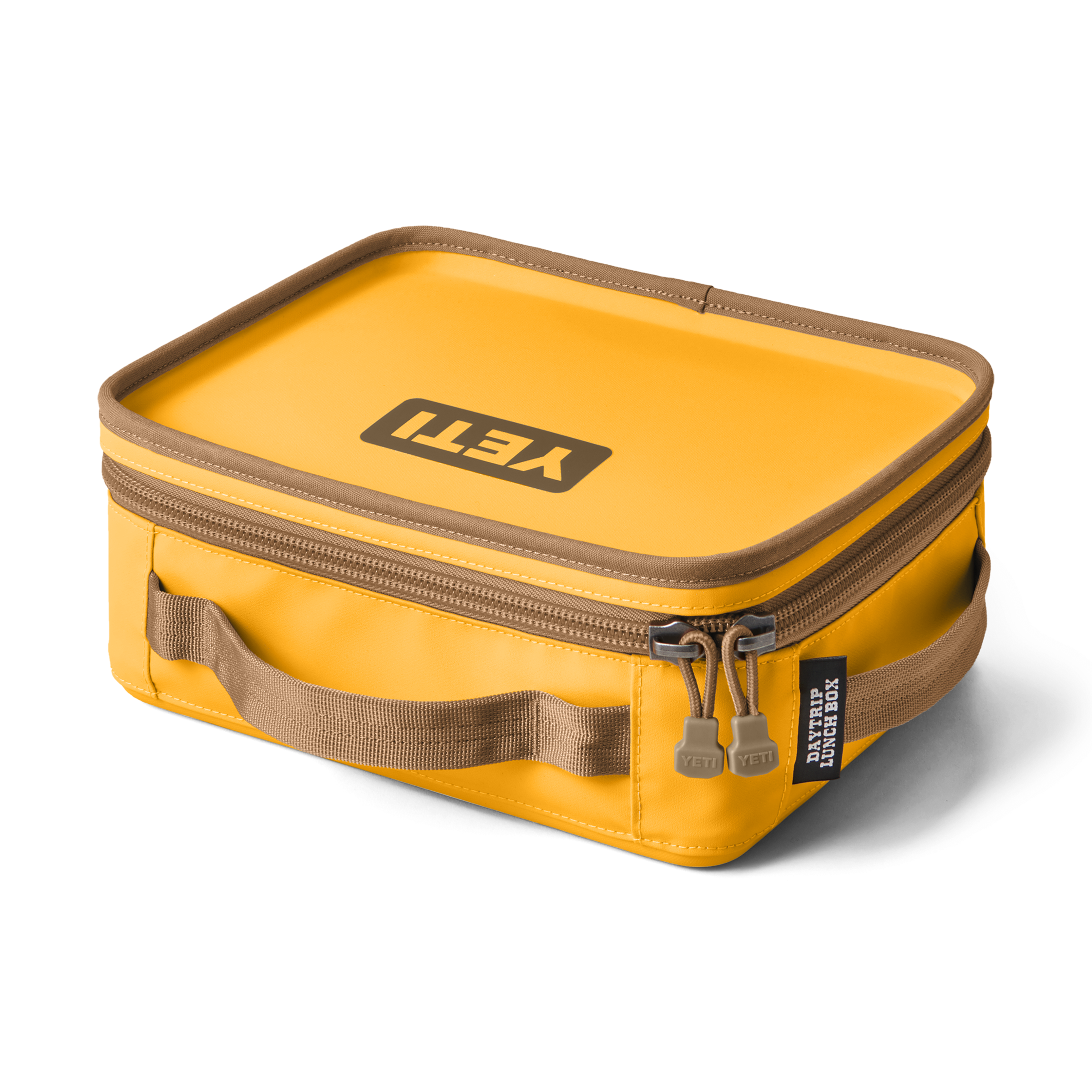 Yeti Daytrip Lunch Box Alpine Yellow Lying Flat 