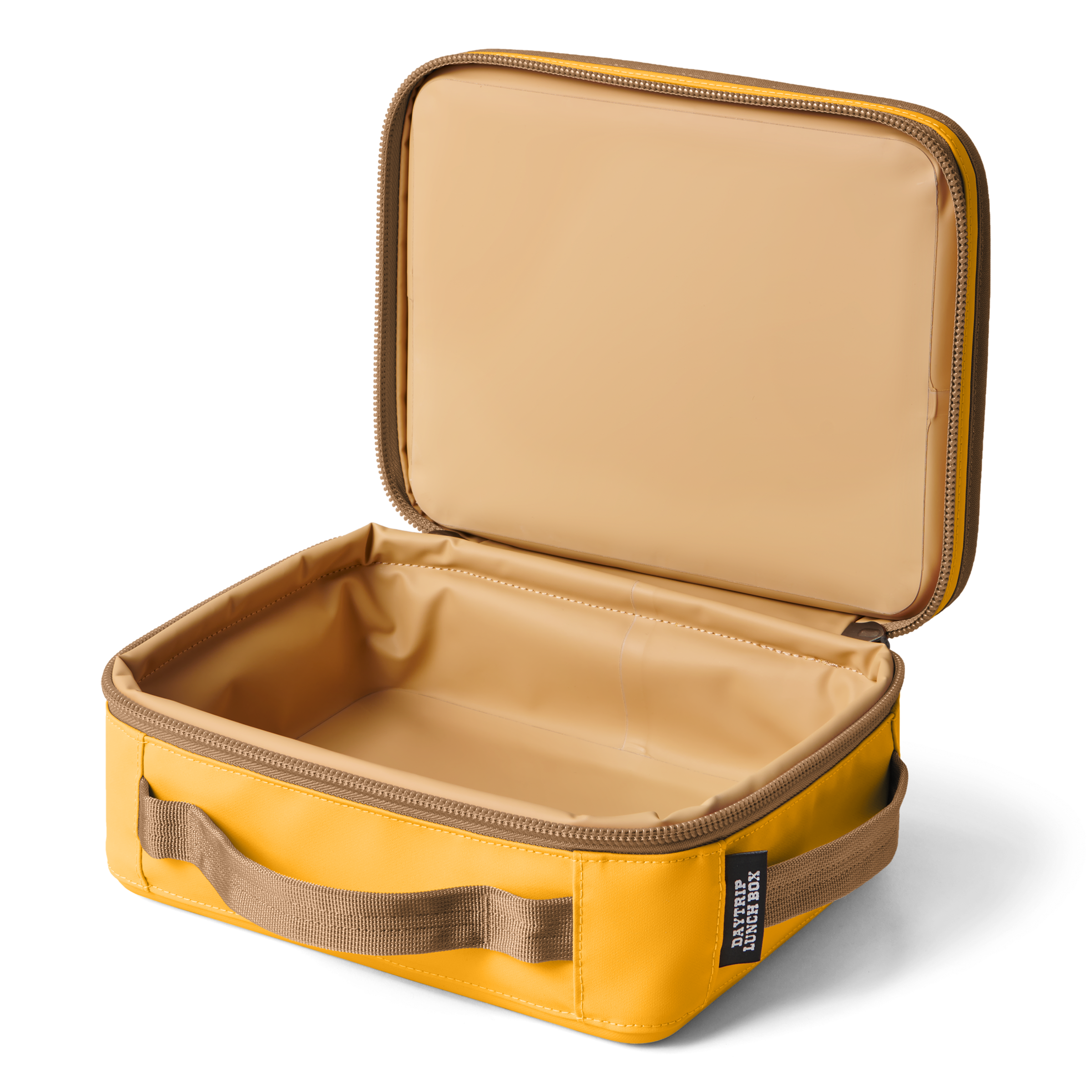Yeti Daytrip Lunch Box Alpine Yellow Open Lid