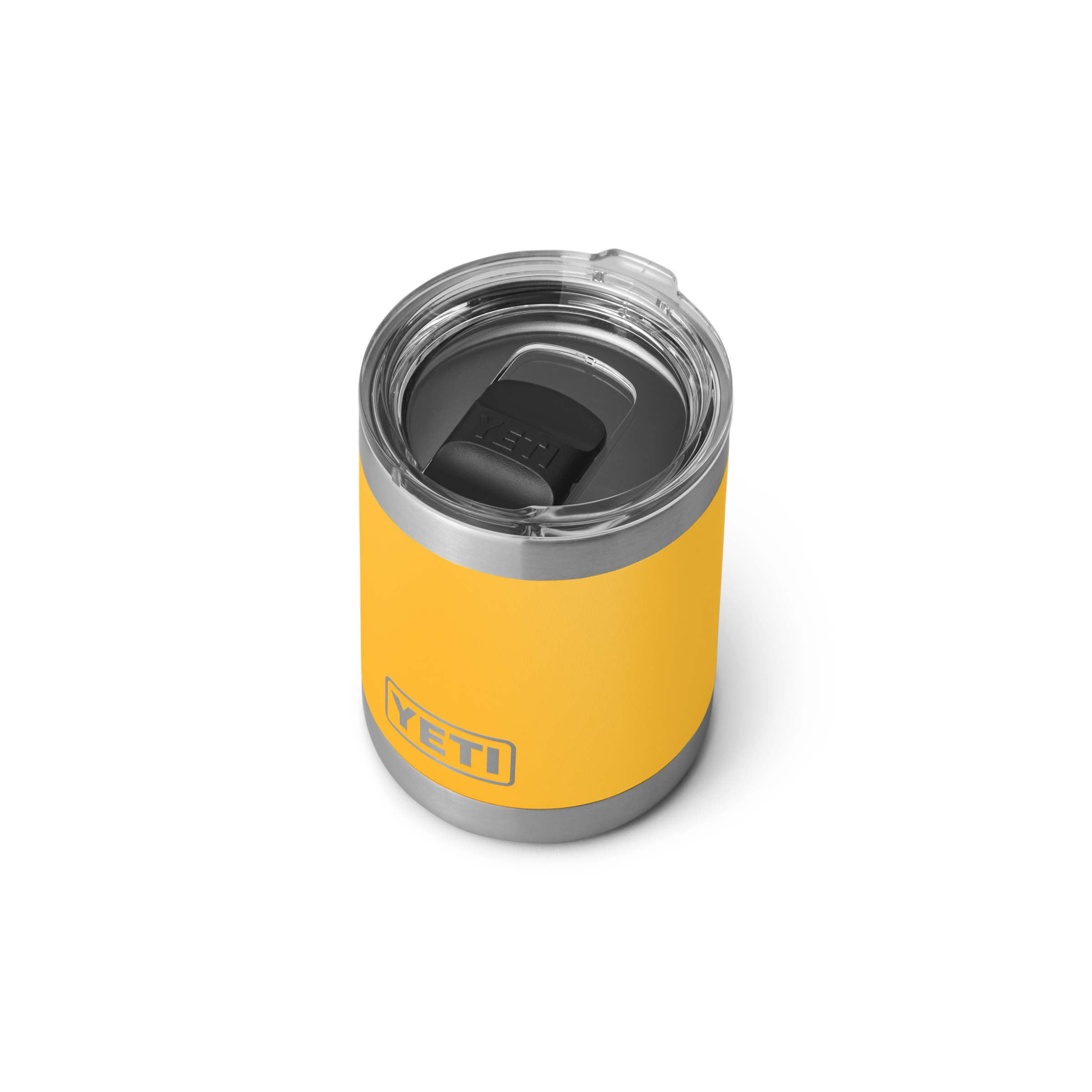 Yeti Rambler 10oz Lowball Alpine Yellow Top Mag Slide Lid