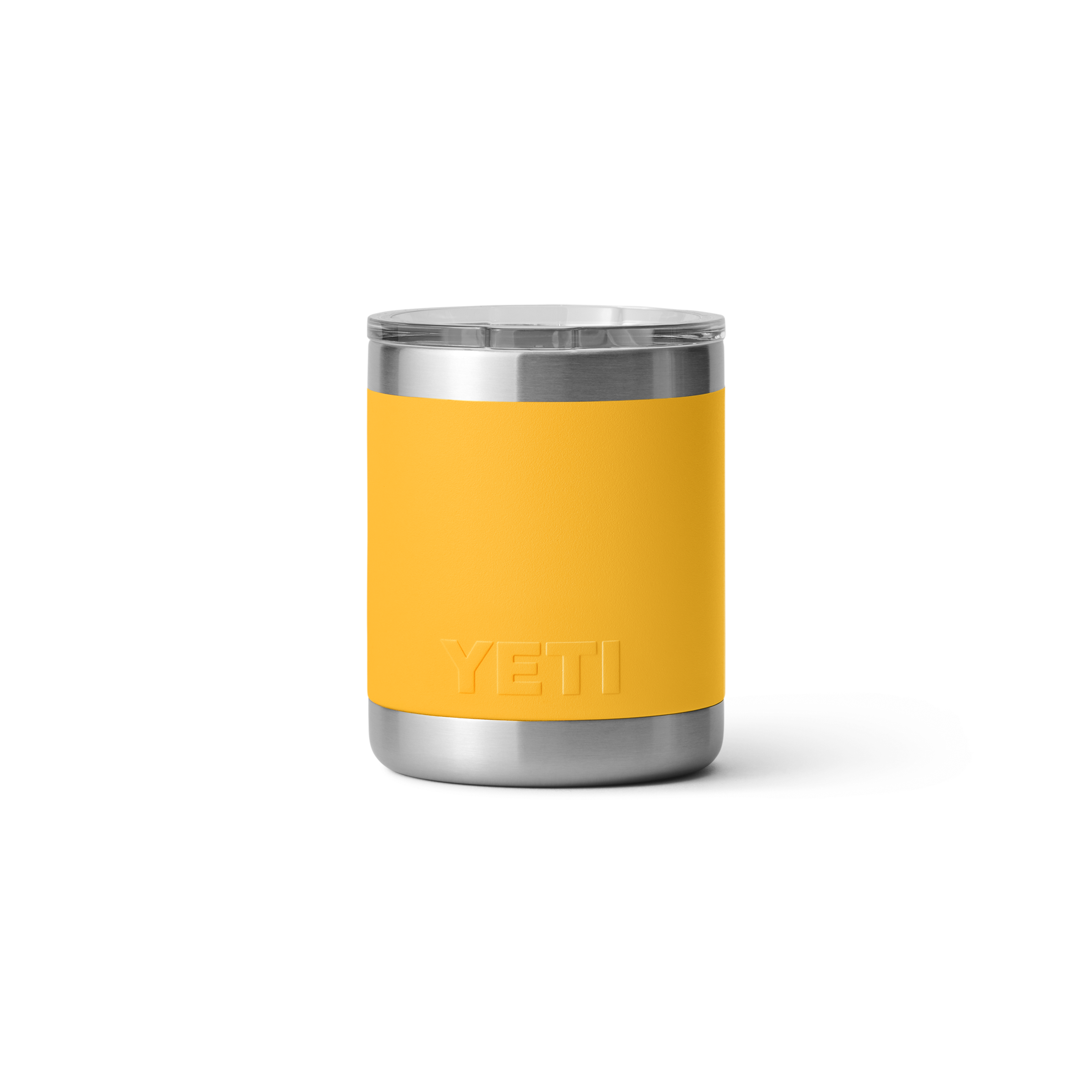 Yeti Rambler 10oz Lowball Alpine Yellow Back