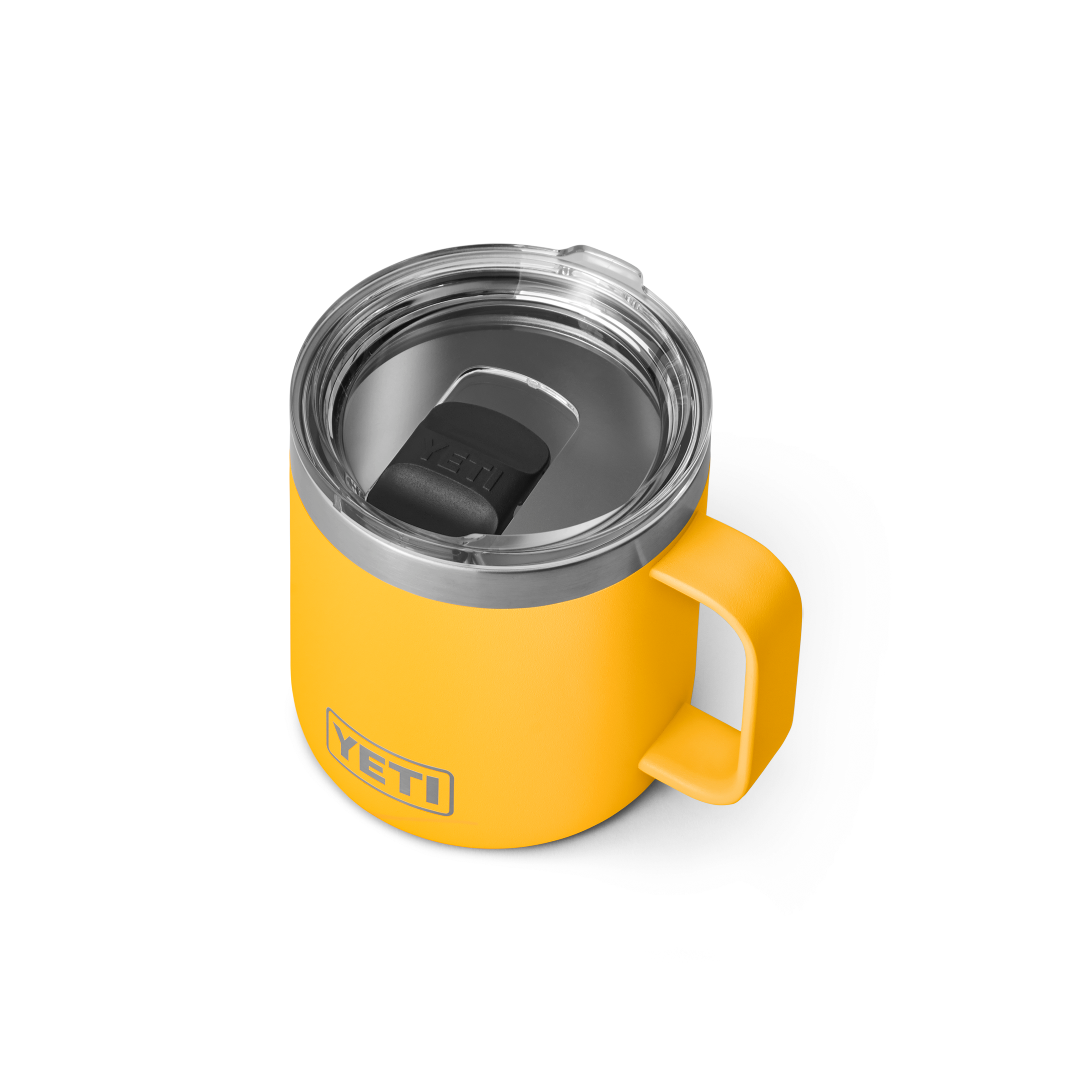 Yeti rambler 14oz coffee mug alpine yellow top lid