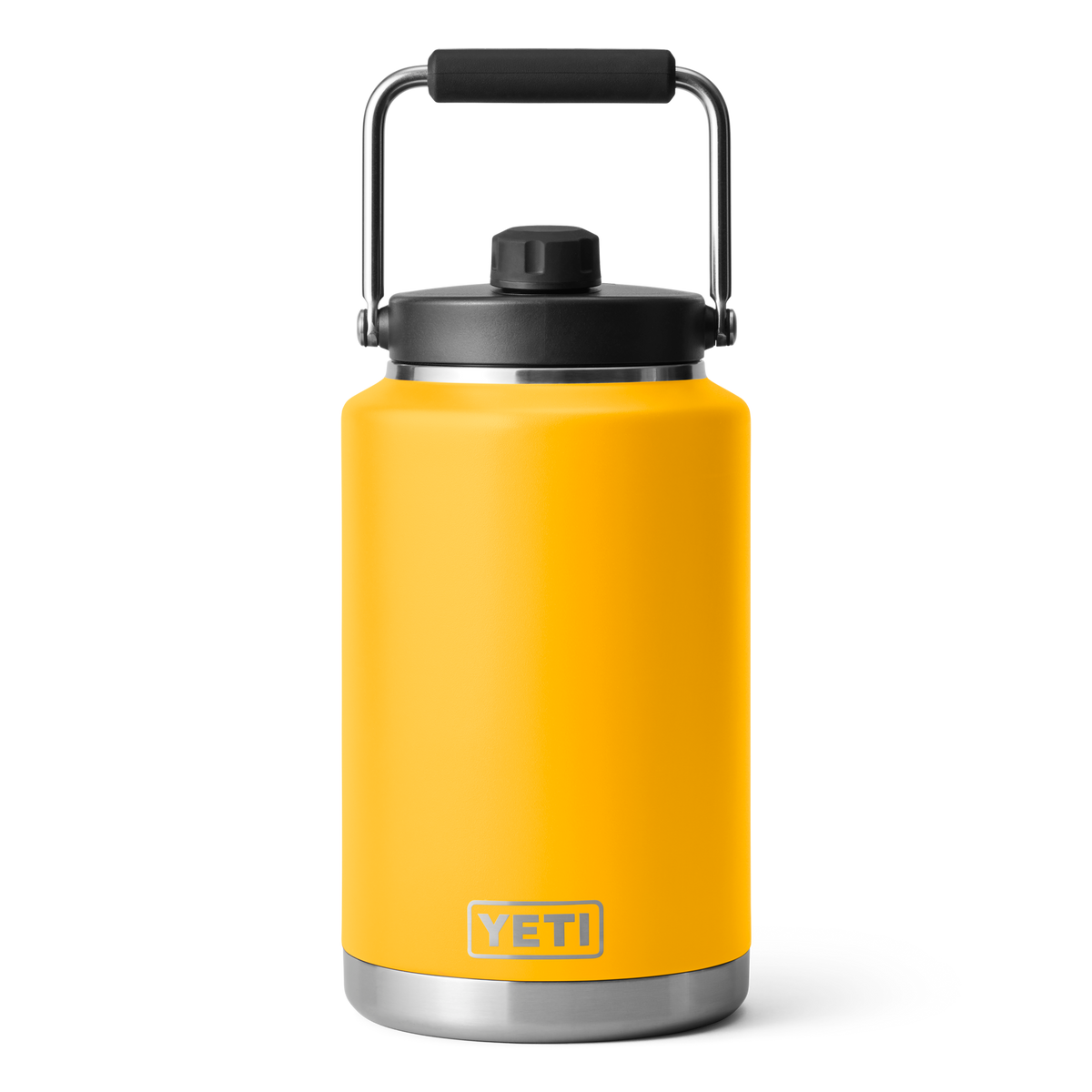 Yeti Rambler Gallon Jug Alpine Yellow Front With Handle