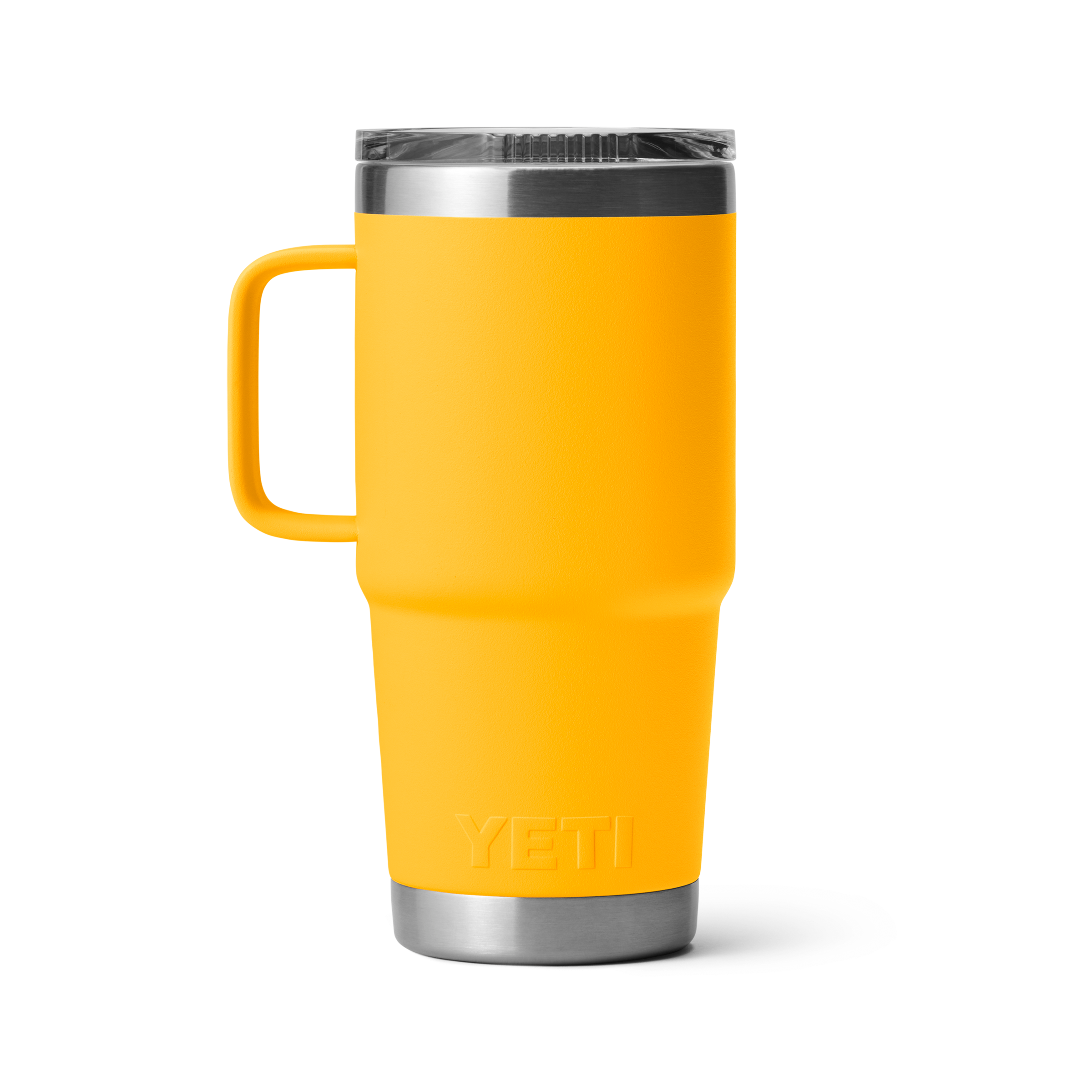 Yeti Rambler 20oz Travel Mug Alpine Yellow Back