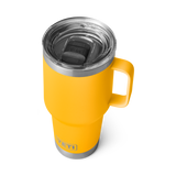 Yeti Rambler 30oz Travel Coffee Mug Alpine Yellow Lid