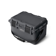 YETI LoadOut® GoBox 30 In Charcoal with the lid closed.