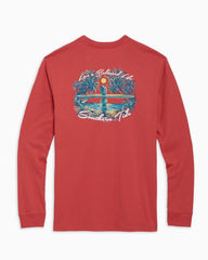 Southern tide long sleeve tee red