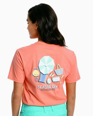 Southern Tide Women's Seas the Day Tee Back