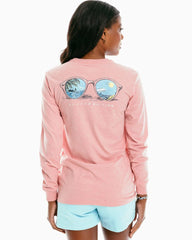 Women's Beach State of Mind Heather Long Sleeve Tee - Image 1 - Southern Tide