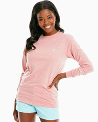 Women's Beach State of Mind Heather Long Sleeve Tee - Image 2 - Southern Tide
