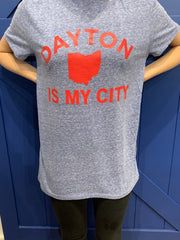 Dayton Is My City Short Sleeve Tee Blue