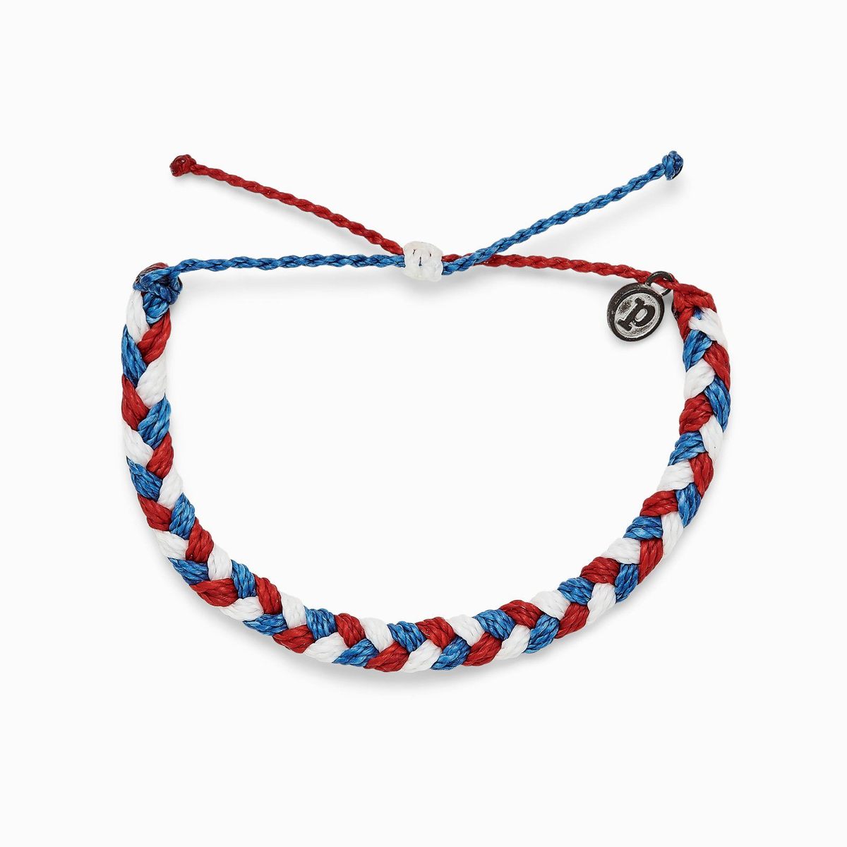 Braided Bracelet Red White And Blue