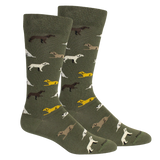 Brown Dog Hosiery Command Green Socks