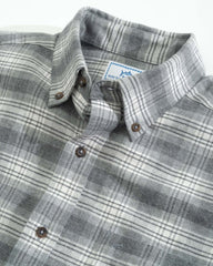 Brushed Oxford Plaid Button Down Neck Collar