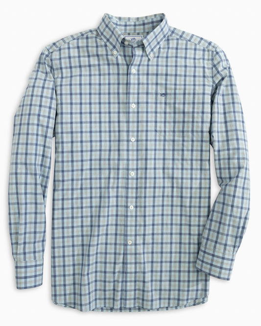 Men's Chatsworth Heather Check Button Down Shirt - Image 1 - Southern Tide 819