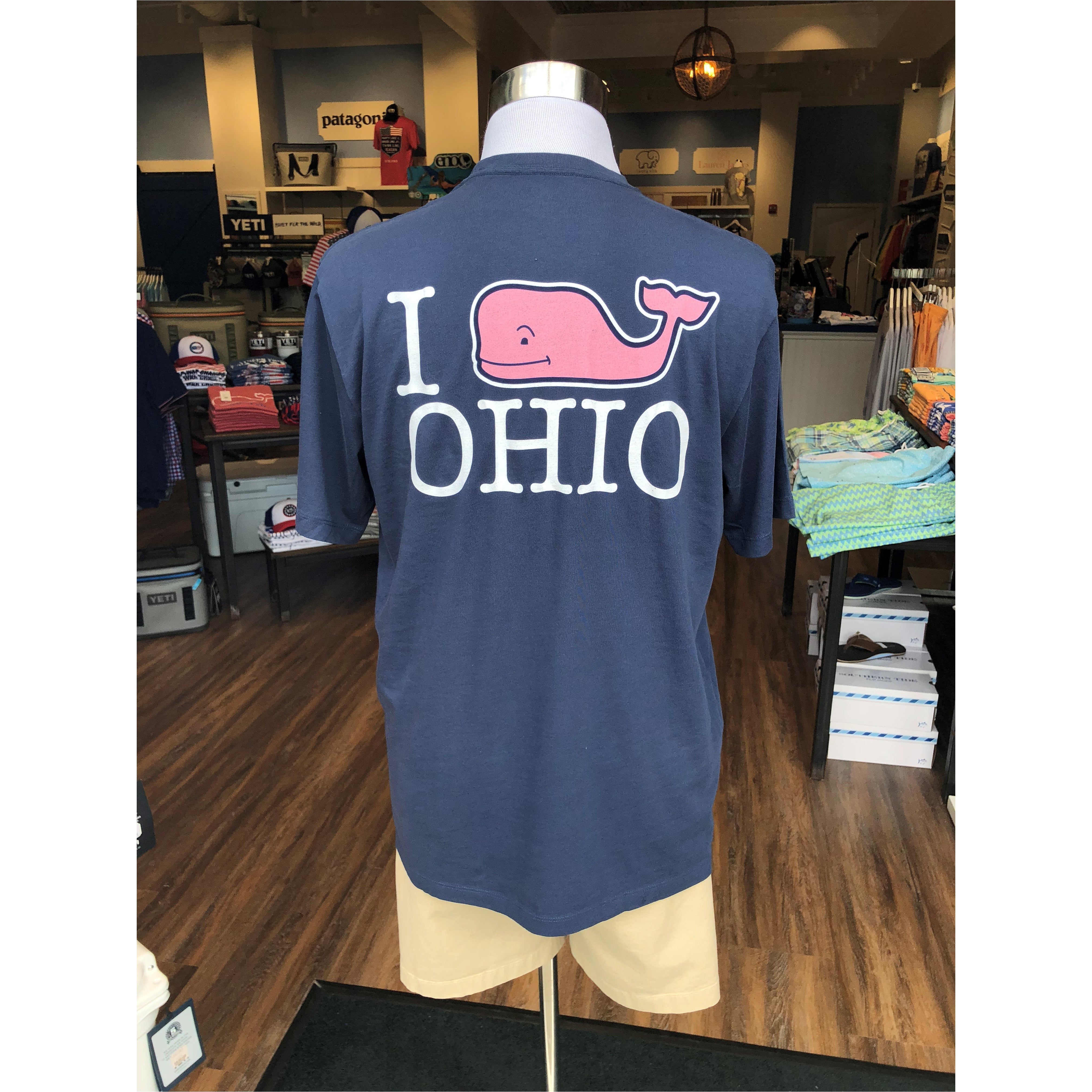 'I Whale Ohio' Short Sleeve Logo Blue