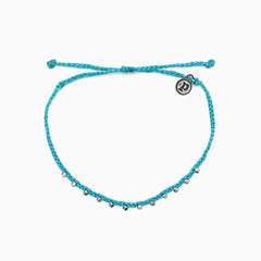 Pura Vida Silver Stretch Bead Anklet