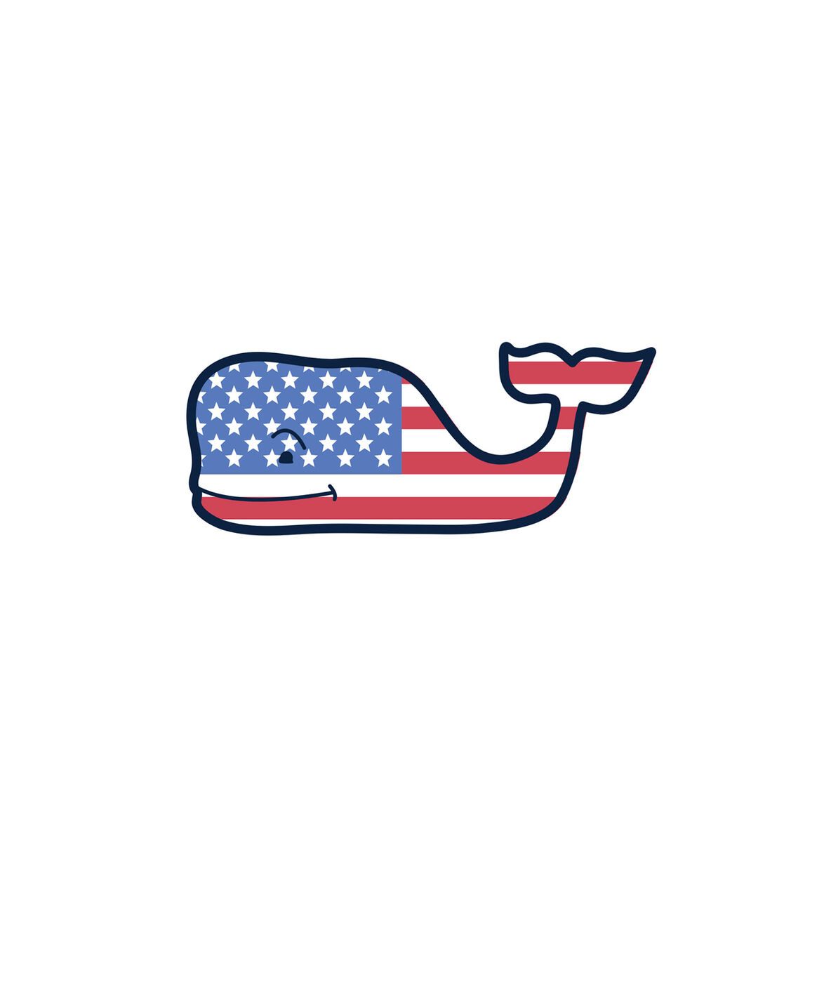USA whale decal 