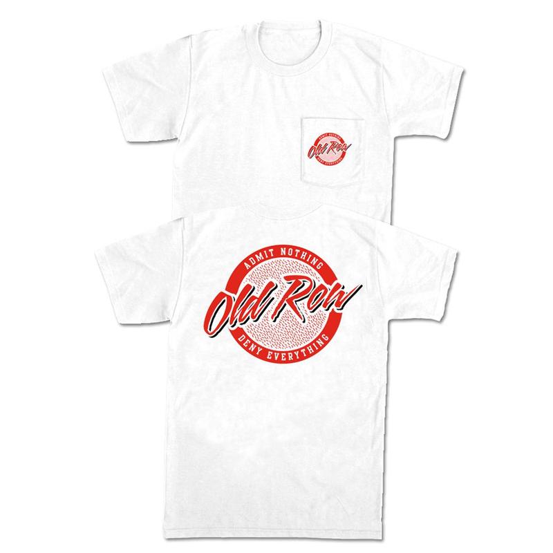 Old Row Tailgate Pocket Tee white