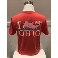 'I Whale Ohio' Short Sleeve Logo Red