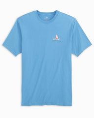 Southern Tide - Men's Fin Surfing Short Sleeve T-Shirt - Full Front View