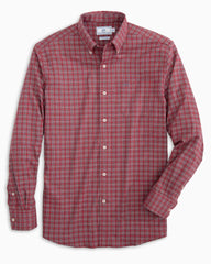 Flannel Aba Fit Plaid Sportshirt Southern Tide Saltwater Red