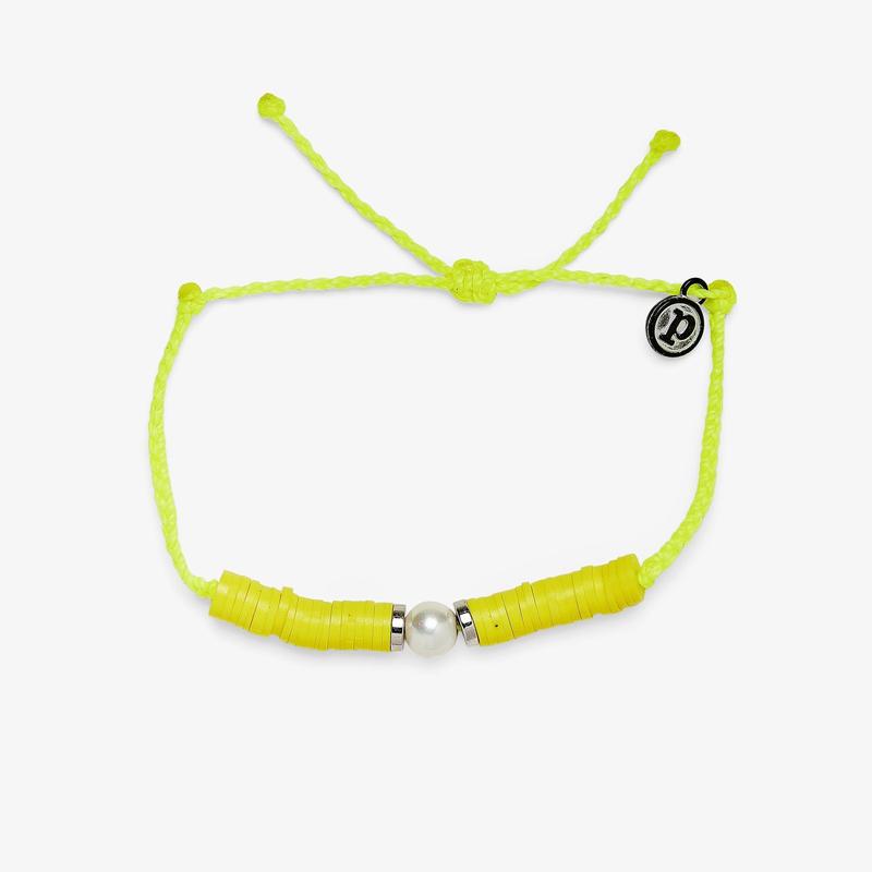 Pura Vida Neon Moon Bracelet Neon Yellow