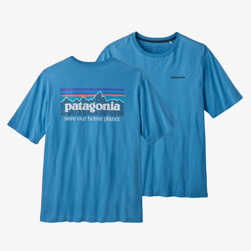Patagonia M's P-6 Mission Organic T-Shirt in anacapa blue. 