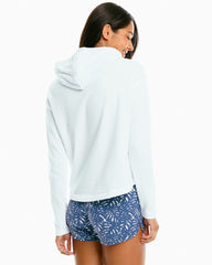 Women's Ruthie Palm Print Hoodie - Image 5 - Southern Tide