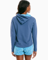 Women's Ruthie Palm Print Hoodie - Image 4 - Southern Tide