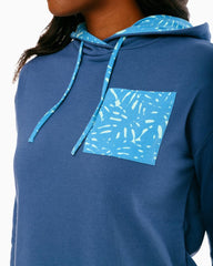 Women's Ruthie Palm Print Hoodie - Image 6 - Southern Tide