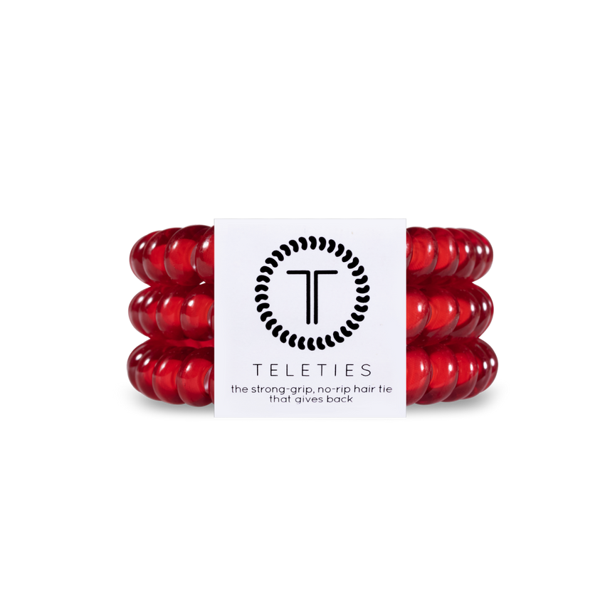 Scarlet Red Small Hair Tie Pack - TELETIES