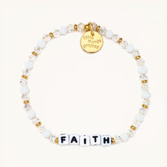 Faith Clear Beads Bracelet S/M
