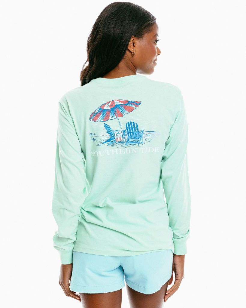 Women's Sittin in the Shade Long Sleeve Tee - Image 1 - Southern Tide