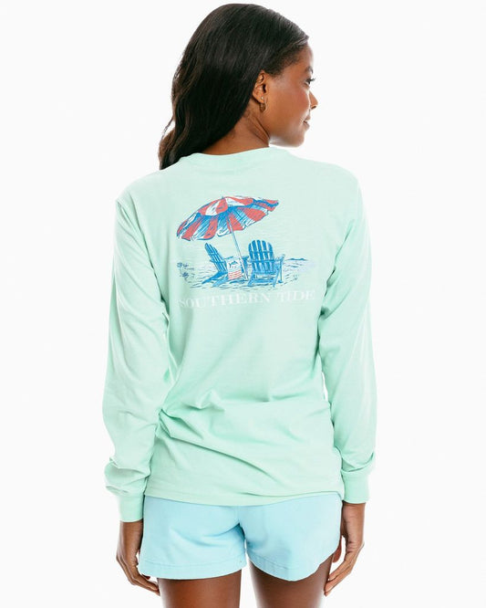 Women's Sittin in the Shade Long Sleeve Tee - Image 1 - Southern Tide 819