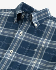 Men's Skipjack Willis Plaid Sport Shirt - Detailed view - Southern Tide® 