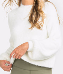 Women's Cropped Feather Knit Sweater - Image 4 - Southern Shirt