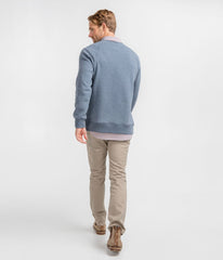 Men's Double Face Fleece Sweatshirt - Blue - Image 2