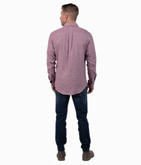 Men's Oakhill Melange Button Up Flannel Shirt - Image 4 - Southern Shirt