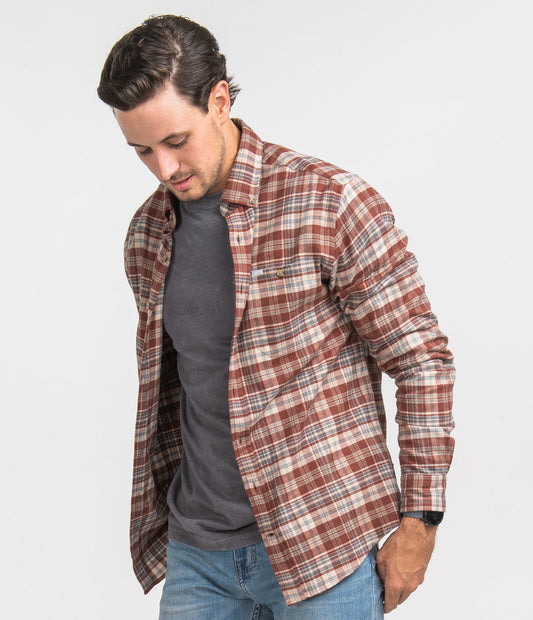Men's Redmont Checkered Button Up Flannel Shirt - Image 1 - Southern Shirt 1000
