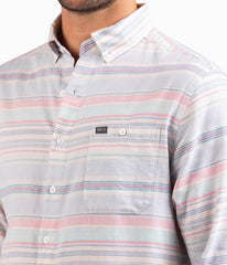 Men's Sandbar Stripe Button Up Shirt - Image 2 - Southern Shirt