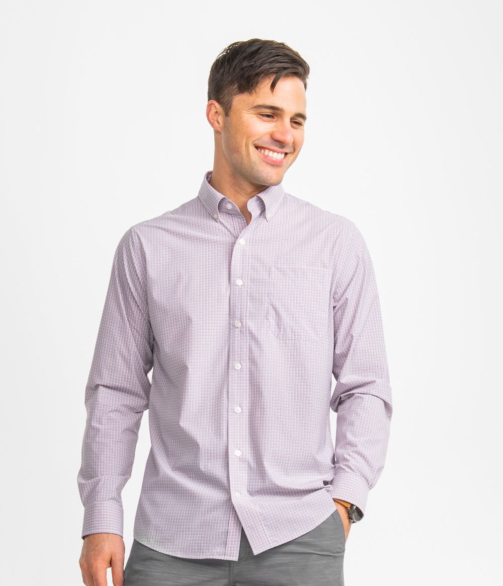 Men's Walton Check Long Sleeve Button Up Shirt - Image 1 - Southern Shirt