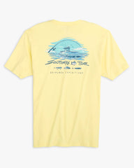 Southern Tide Men's Short Sleeve Skip Jack Expeditions Tee, full back view.