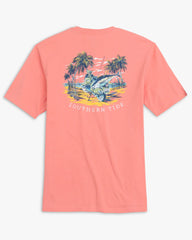 Southern Tide Men's Short Sleeve Two Wheel Tuna Tee, full front view.