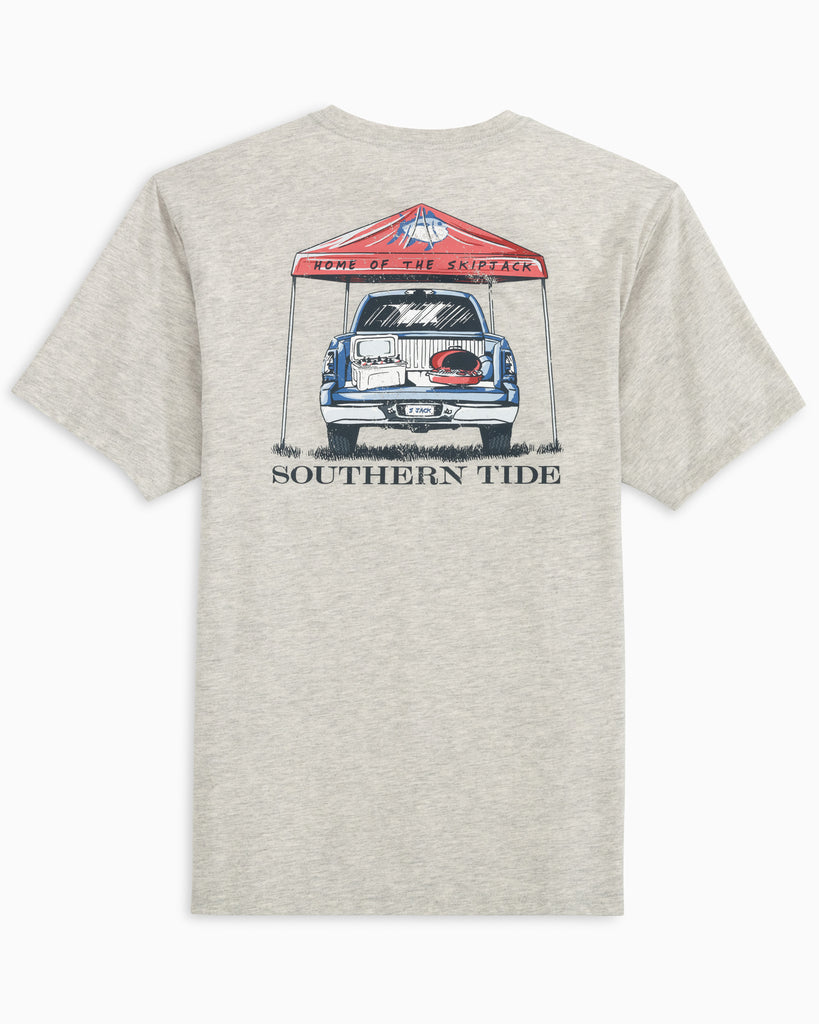 Men's Tailgate Popup Heather Short Sleeve Tee - Image 1 - Southern Tide