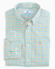 Men's Tattersall Long Sleeve Button Up Sportshirt - Image 1 - Southern Tide