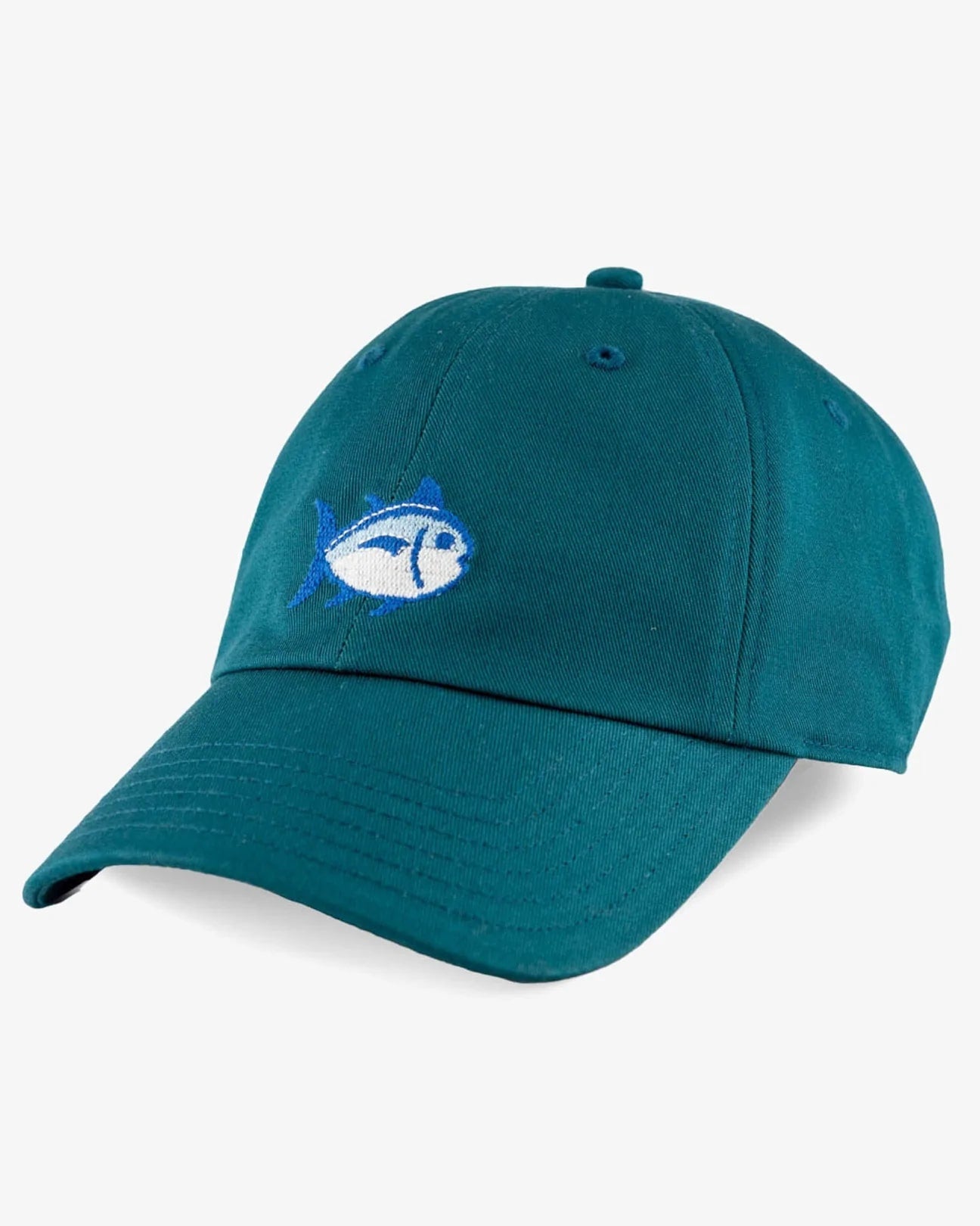 Southern Tide® - Front view of the green men's hat with the Southern Tide fish logo