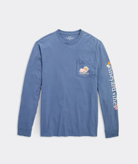 Front view of the Vineyard Vines Thanksgiving pocket t-shirt
