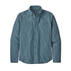 Patagonia full button down light blue 