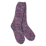 Weekend Ragg Crew Socks Purple